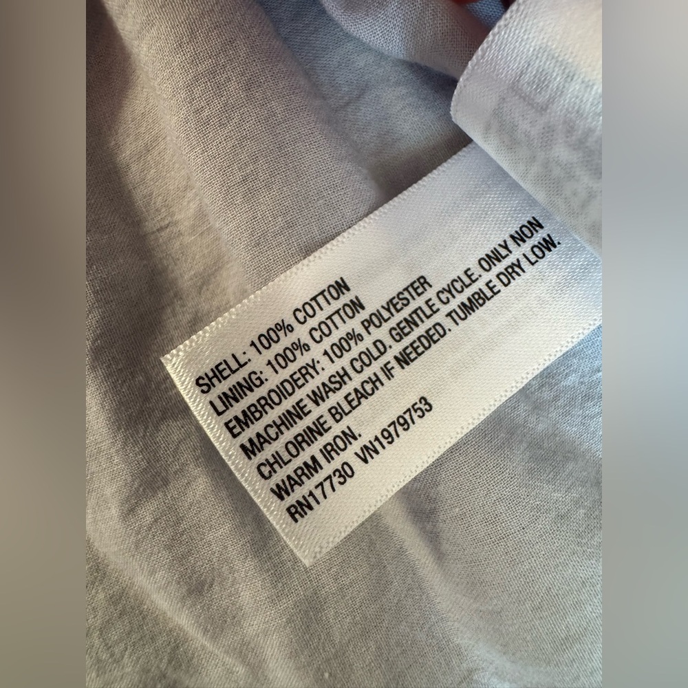 Universal Thread blue colored eyelet cotton dress size XL NEW WITH TAGS - Picture 9 of 9